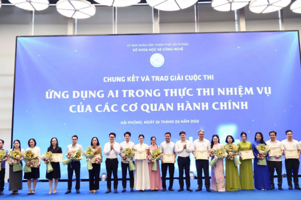 HẢI PHÒNG TIÊN PHONG ĐƯA CÔNG NGHỆ VÀO CÔNG VỤ TỪ CHUNG KẾT VÀ TRAO GIẢI CUỘC THI AI 2026
