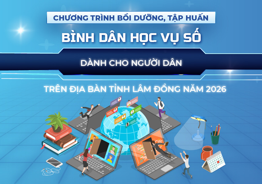 Chương trình bồi dưỡng, tập huấn Bình dân học vụ số dành cho Người dân trên địa bàn tỉnh Lâm Đồng năm 2026
