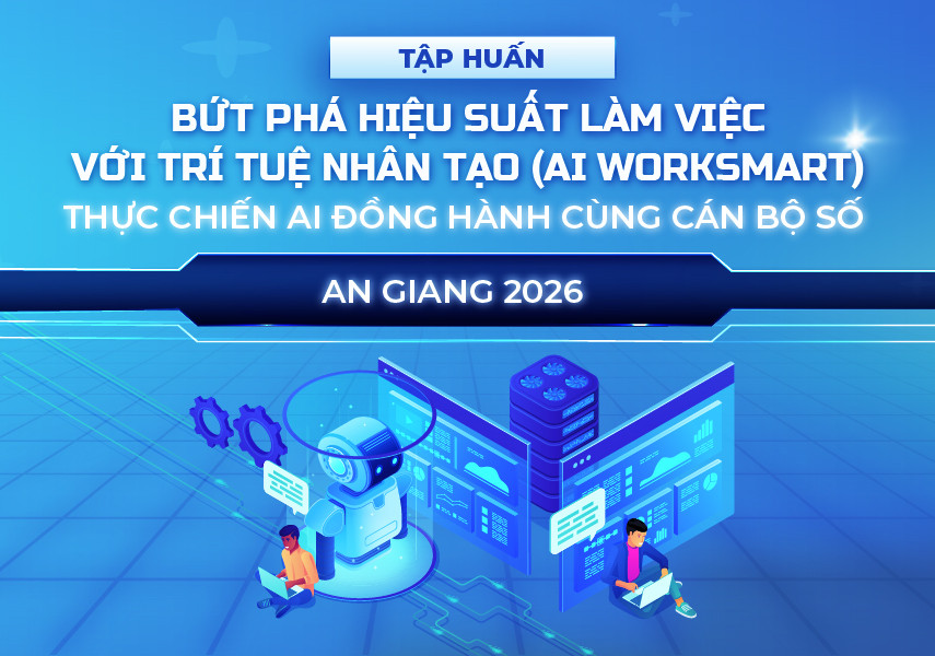 Bứt phá hiệu suất làm việc với trí tuệ nhân tạo (AI WORSMART) thực chiến AI đồng hành cùng cán bộ số - An Giang 2026